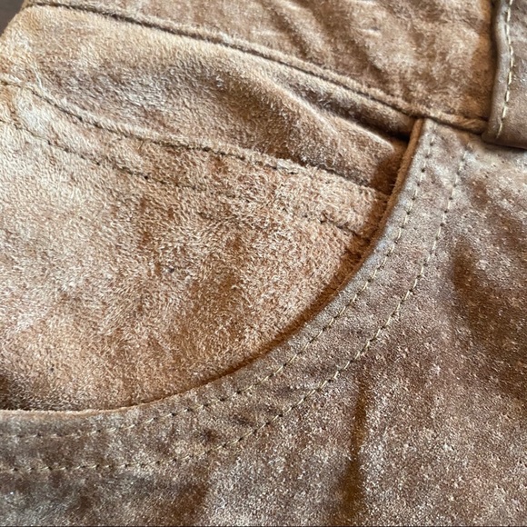 Abercrombie & Fitch Leather Pants Brown Size 10 - Picture 9 of 11
